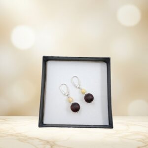 Cocoa Bead Earrings