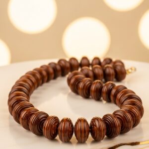 Cognac Ripple Strand Necklace